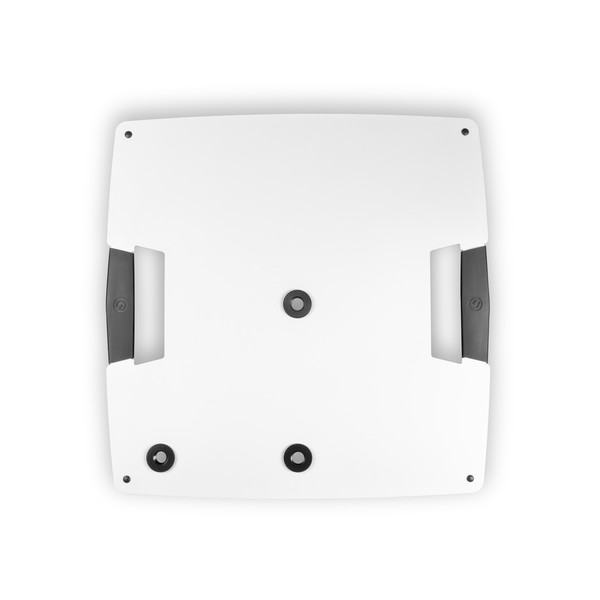 Gravity LS431W Square Base Steel Lighting Stand, White Base Birds eye