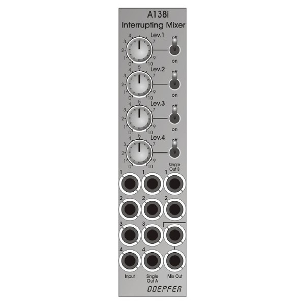 Doepfer A-138i Interrupting Mixer (6HP)
