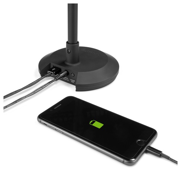 Gravity LEDPLT2B T-Shape Desktop and Piano Light with USB Port Phone Not Included
