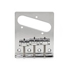 Guitarworks 3-Saddle Guitar Bridge, Chrome
