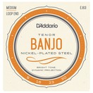 D'Addario EJ63 4 String Tenor Banjo Strings, Nickel, 9-30