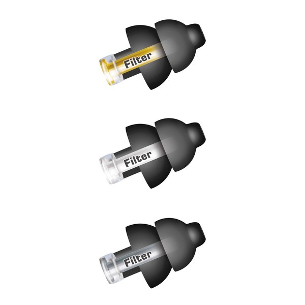 MusicSafe Pro 2019 earplugs black - filters