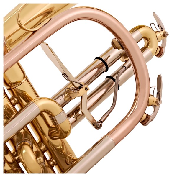 Bach CR651 Bb Cornet Outfit, Lacquer close