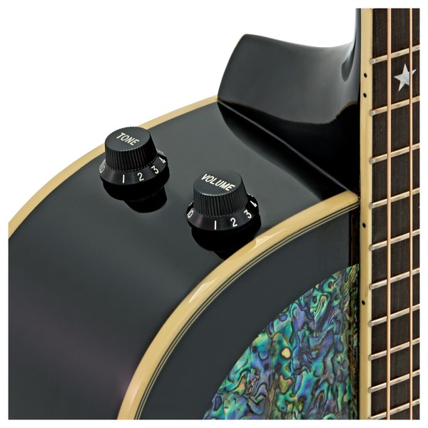 Dean Craig Wayne Boyd Electro Acoustic Solid Top, Classic Black tuner