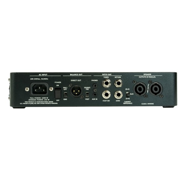 Gallien Krueger Legacy 1200 1200W Bass Amp - Back