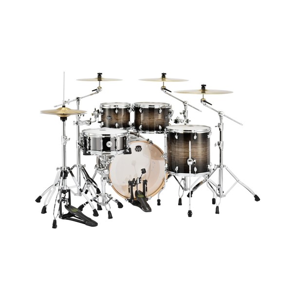 Mapex Armory 20'' Fusion 5pc Shell Pack, Black Dawn - behind drums