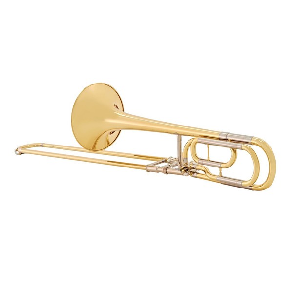 Yamaha YSL640 Professional Bb/F Trombone with Medium-Large Bore, Back