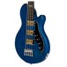 Supro Huntington 3 Bass w/ Piezo, Transparent Blue Bottom