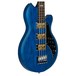 Supro Huntington 3 Bass w/ Piezo, Transparent Blue Top