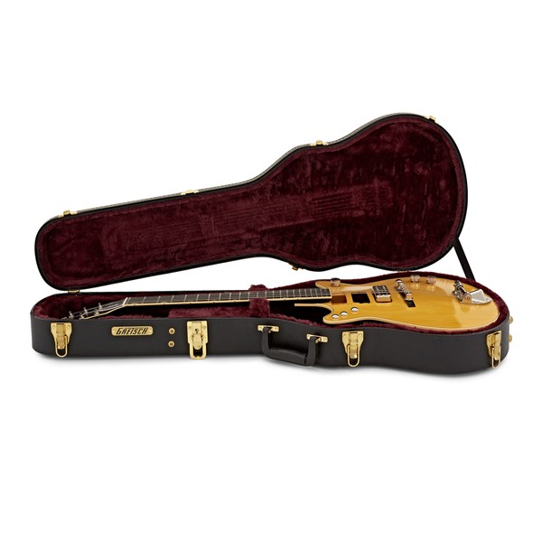 Gretsch G6131-MY Malcolm Young Jet, Natural case open