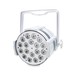 LEDJ Performer 18 HEX MKII RGBWA+UV LED Par Can, White Housing, Front Angled Unlit