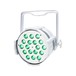 LEDJ Performer 18 QUAD MKII RGBW LED Par Can (40 Degree), White, Front Angled Lit
