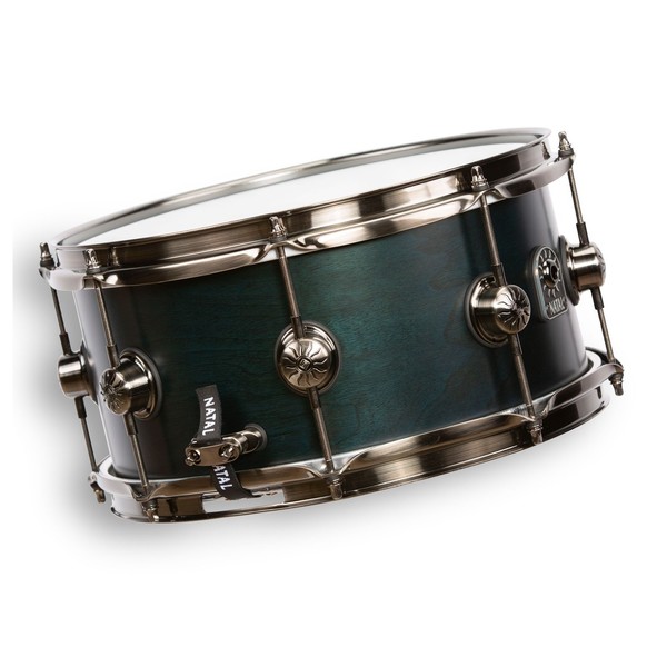 Natal Originals Walnut 13 x 6.5'' Snare Drum, Cerulean Blue