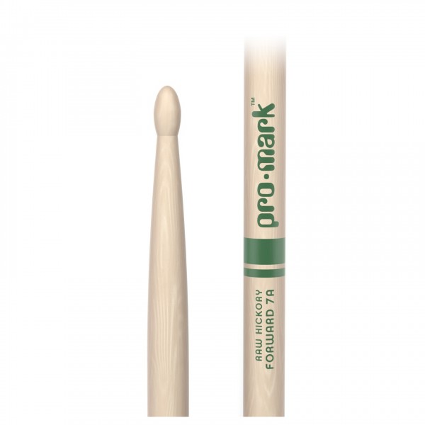 Promark Classic Forward 7A Hickory Drumsticks, Wood Tip Logo
