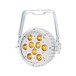 LEDJ Intense 9P10 RGBAW LED Slim Par Can, White Housing, Front Angled Lit