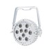 LEDJ Intense 9P10 RGBAW LED Slim Par Can, White Housing, Front Angled Unlit