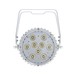 LEDJ Intense 9P10 RGBAW LED Slim Par Can, White Housing, Front