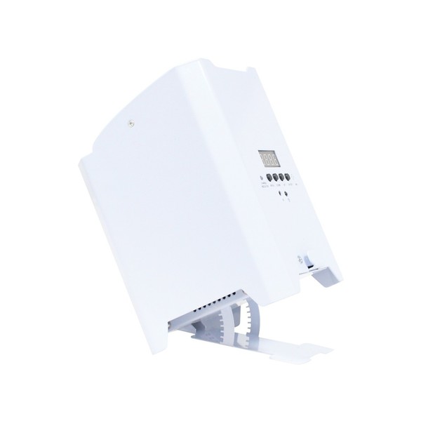 LEDJ Rapid QB1 RGBA Battery-Powered LED Uplighter, White Housing, Rear Angled Foot Adjusted