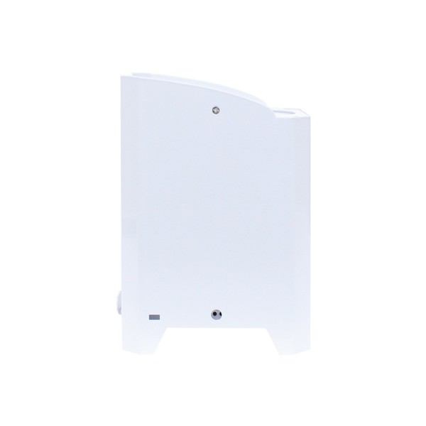 LEDJ Rapid QB1 RGBA Battery-Powered LED Uplighter, White Housing, Side