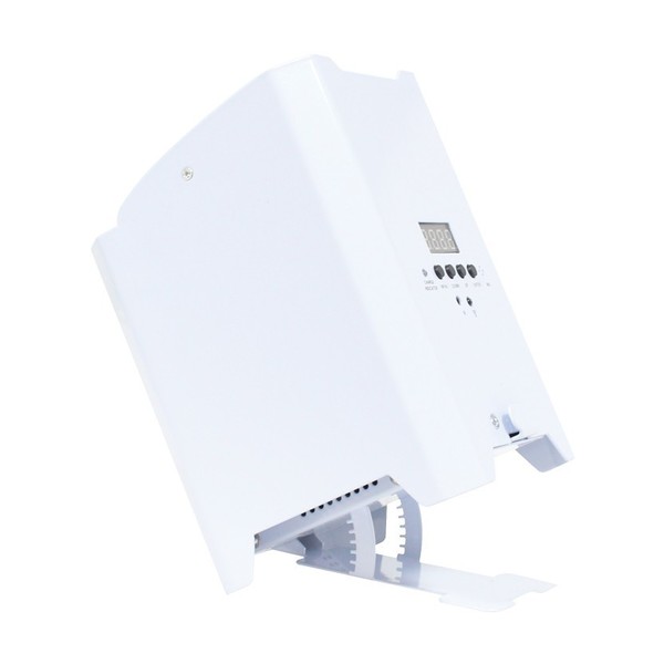 LEDJ Rapid QB1 RGBW Battery-Powered LED Uplighter, White Housing, Rear Angled Foot Tilt