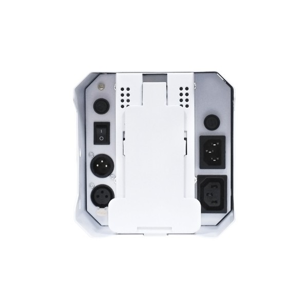 LEDJ Rapid QB1 RGBW Battery-Powered LED Uplighter, White Housing, Rear