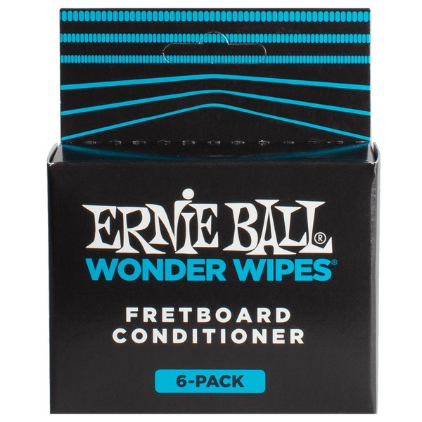 Ernie Ball Wonder Wipe Fret Conditioner, 6 Pack - Front View