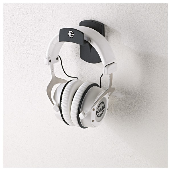 K&M 16312 Headphone Wall Hanger, Headphones