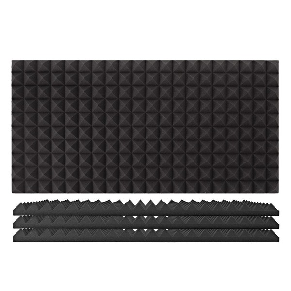 AcouFoam 100x50cm Acoustic Panel by Gear4music, Pack of 4