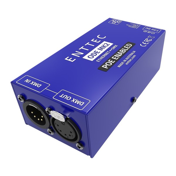 Enttec ODE Open DMX to Ethernet Mk2 Interface with POE