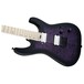 Jackson Pro Dinky DK2QM HT, Transparent Purple Burst - body left