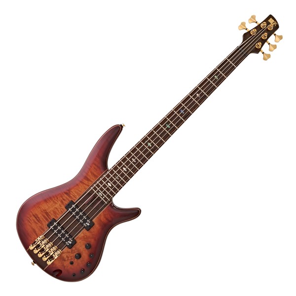 Ibanez SR2405W Premium 5-String Bass, Brown Topaz Burst