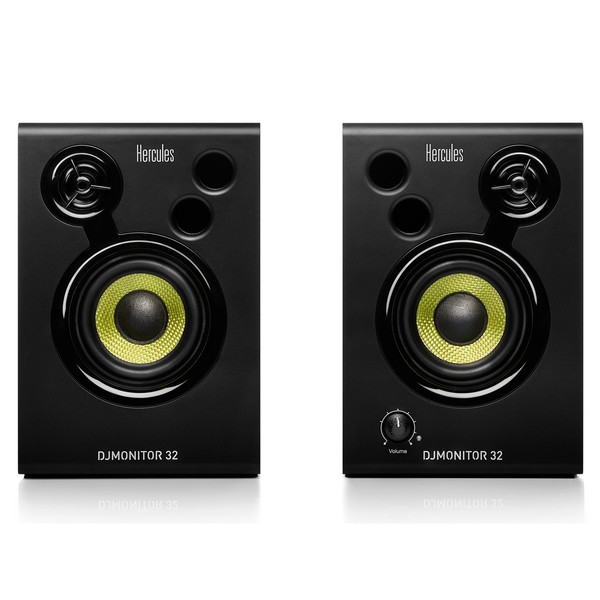 Hercules DJMonitor 32 Active DJ Monitors - Front