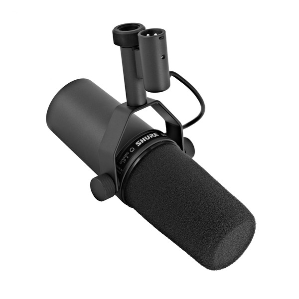Shure SM7B Dynamic Studio Microphone - Front Angled Right