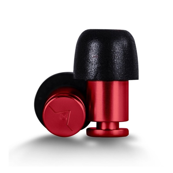 Flare Audio Isolate Aluminium Ear Plugs with Lanyard and Case, Red