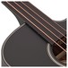 Electro Acoustic Fretless Bass Guitar by Gear4music, Black