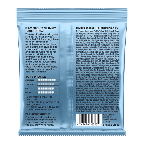 Ernie Ball Primo Slinky 2212 - back