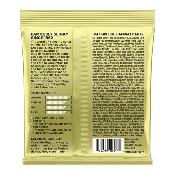Ernie Ball Mammoth Slinky - back