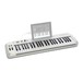 Samson Carbon 49 USB MIDI Keyboard Controller, Front Angled Right with iPad (Not Included)