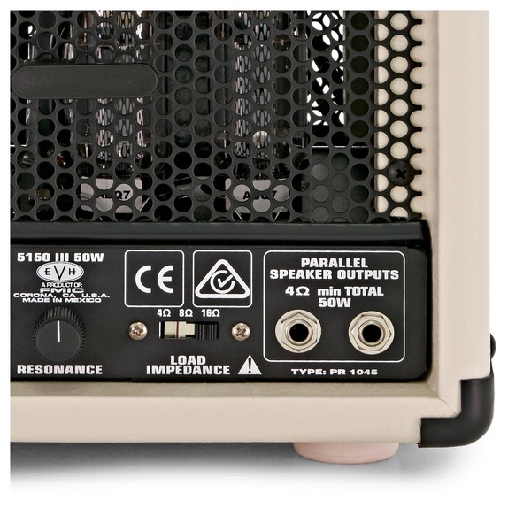 EVH 5150 III 6L6 50W Valve Head, Ivory back close2