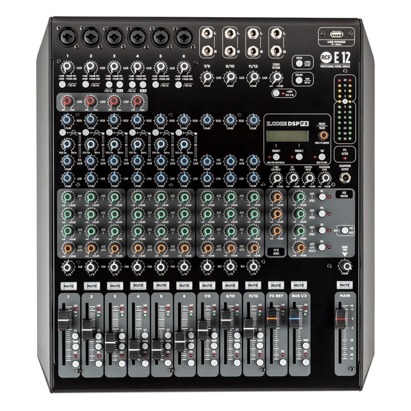 RCF E12 12-Channel Mixing Console Channel Strips