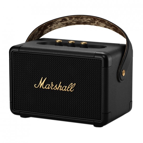 Marshall Kilburn II Bluetooth Speaker, Black and Brass at Gear4music