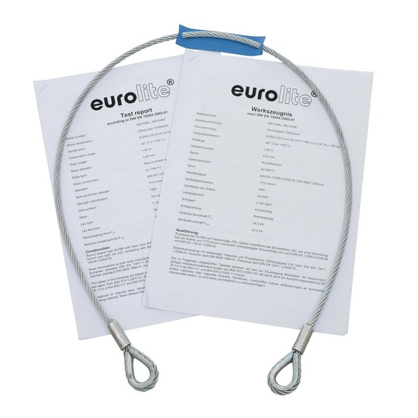 Eurolite Lighting Safety Rope AG-5, 600 mm Safety Report