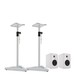 JBL 305P MKII Studio Monitors with Stands, White