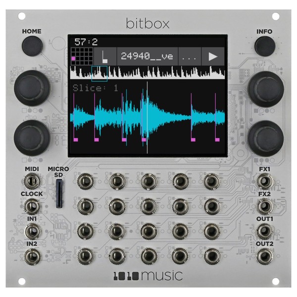 1010music Bitbox Touchscreen Sampler Module (26HP) - Main