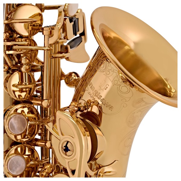 Yanagisawa SCWO10 Soprano Saxophone, Gold Lacquer logo