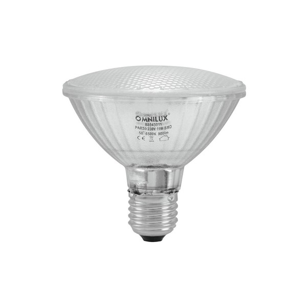 Omnilux PAR-30 230V SMD 11W E-27 LED Bulb, White 6500K