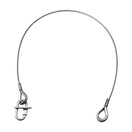 Eurolite Safety Rope UNV-15 in Silver, 1000 mm