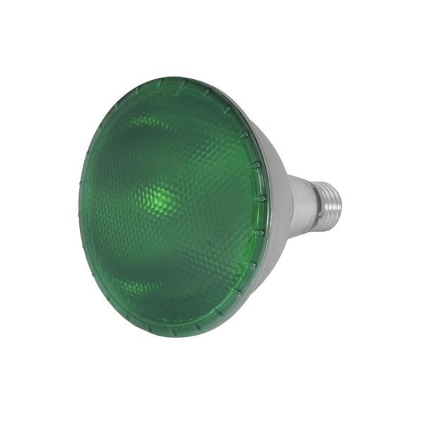 Omnilux PAR-38 230V SMD 15W E-27 LED Bulb, Green, Laid Down