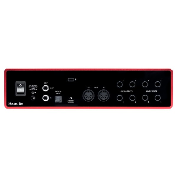 Focusrite Scarlett  rear