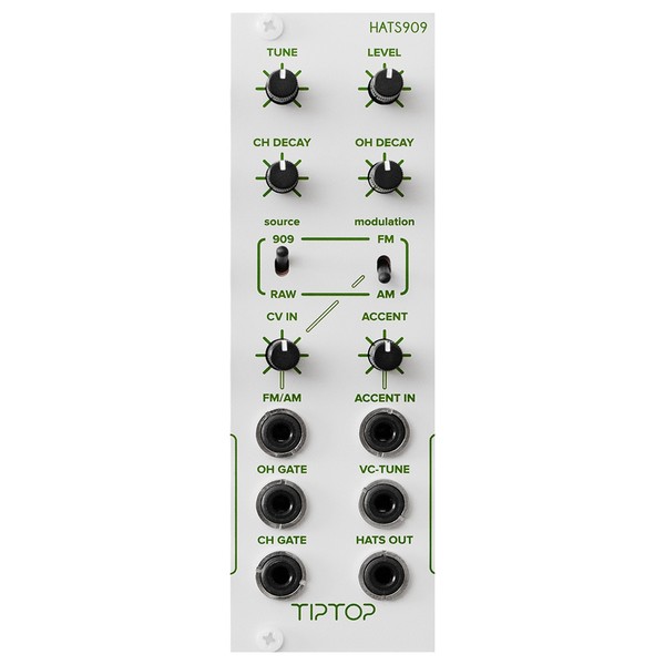 Tiptop Audio HATS909 TR909 Hi-Hats, NS (8HP)